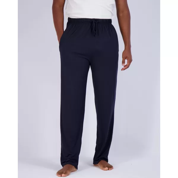 Real Essentials 3 Pack Mens Soft Pajama Lounge Pants with Drawstring amp Pockets  4Way Stretch amp WickingBig amp Tall S5XLStandard Set 7