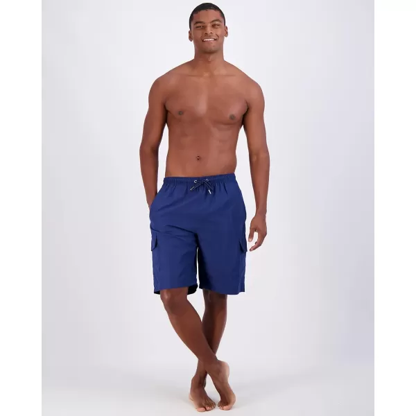 Real Essentials 3 Pack Mens Swim Trunks with Cargo Pockets amp Mesh Lining Available in Big amp TallStandard Set 2