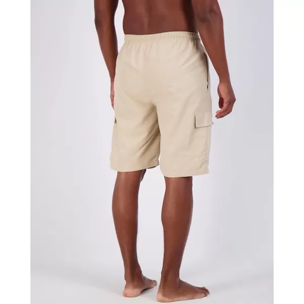 Real Essentials 3 Pack Mens Swim Trunks with Cargo Pockets amp Mesh Lining Available in Big amp TallStandard Set 3