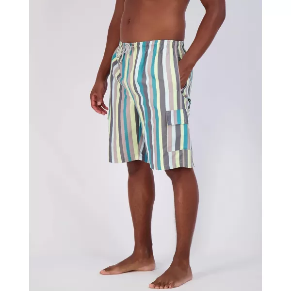 Real Essentials 3 Pack Mens Swim Trunks with Cargo Pockets amp Mesh Lining Available in Big amp TallStandard Set 4