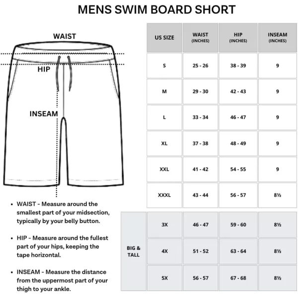 Real Essentials 3 Pack Mens Swim Trunks with Cargo Pockets amp Mesh Lining Available in Big amp TallStandard Set 5