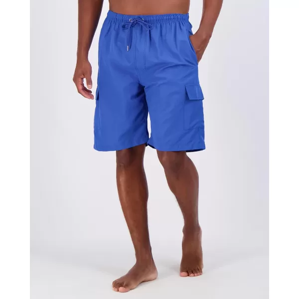 Real Essentials 3 Pack Mens Swim Trunks with Cargo Pockets amp Mesh Lining Available in Big amp TallStandard Set 8