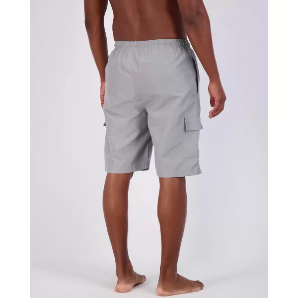 Real Essentials 3 Pack Mens Swim Trunks with Cargo Pockets amp Mesh Lining Available in Big amp TallStandard Set 8