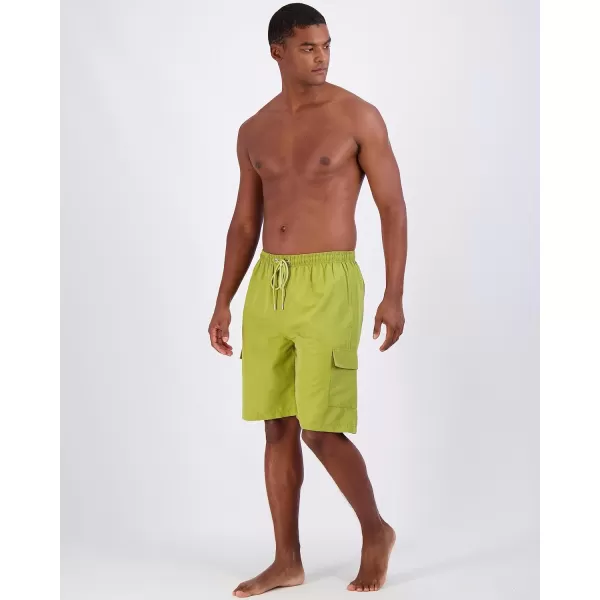 Real Essentials 3 Pack Mens Swim Trunks with Cargo Pockets amp Mesh Lining Available in Big amp Tallbigtall Set 5