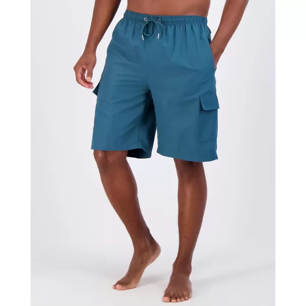 Real Essentials 3 Pack Mens Swim Trunks with Cargo Pockets amp Mesh Lining Available in Big amp Tallbigtall Set 5