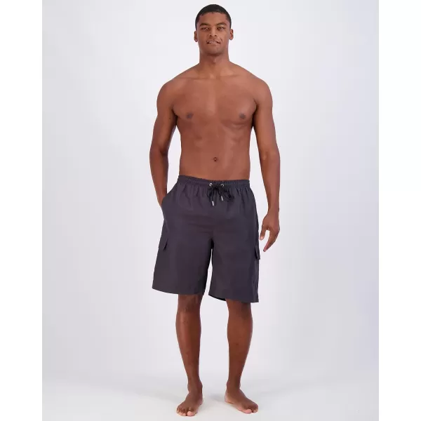 Real Essentials 3 Pack Mens Swim Trunks with Cargo Pockets amp Mesh Lining Available in Big amp Tallbigtall Set 7