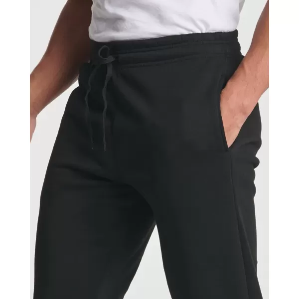 Real Essentials 3 Pack Mens Tech Fleece Athletic Casual Open Bottom Sweatpants with Pockets Available in Big amp TallStandard Set 5
