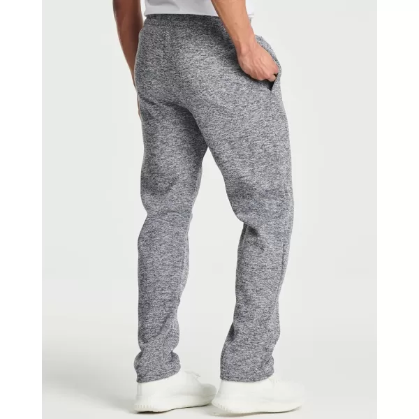 Real Essentials 3 Pack Mens Tech Fleece Athletic Casual Open Bottom Sweatpants with Pockets Available in Big amp TallStandard Set 5