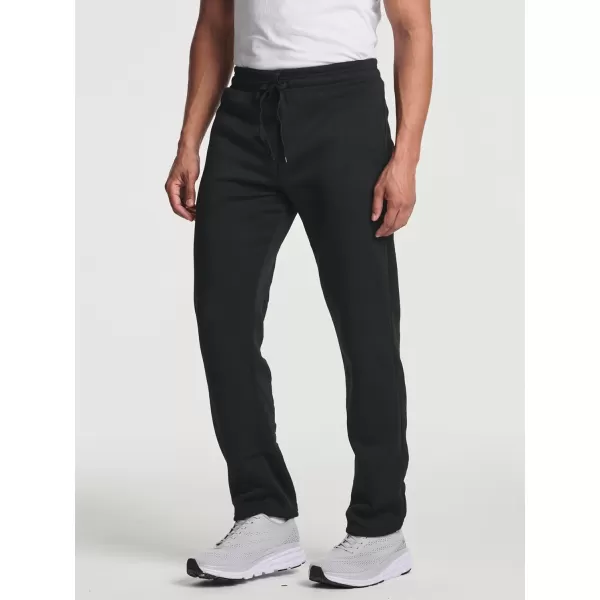 Real Essentials 3 Pack Mens Tech Fleece Athletic Casual Open Bottom Sweatpants with Pockets Available in Big amp TallStandard Set 5