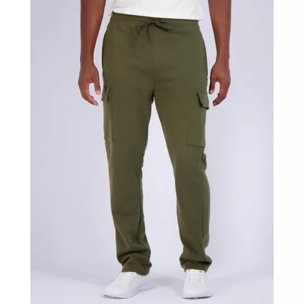 Real Essentials 3 Pack Mens Tech Fleece Open Bottom Cargo Sweatpants with Pockets Available in Big amp TallBig amp Tall Set 8