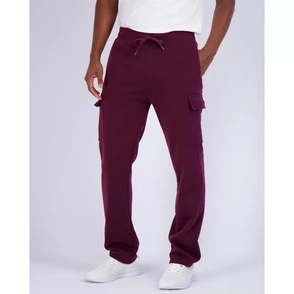 Real Essentials 3 Pack Mens Tech Fleece Open Bottom Cargo Sweatpants with Pockets Available in Big amp TallRegular Set 3