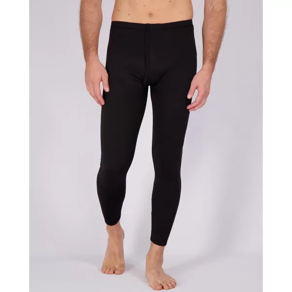 Real Essentials 3 Pack Mens Thermal Underwear Base Layer Fleece Lined Pants with Fly  Long John BottomBig amp TallBig amp Tall Set C