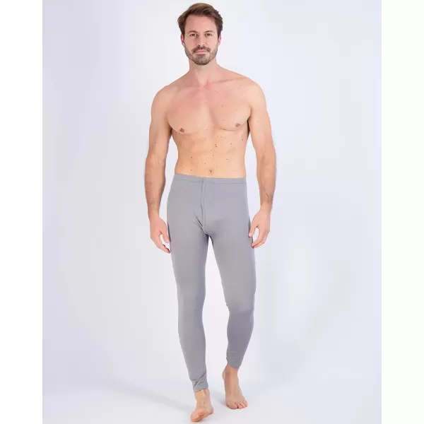 Real Essentials 3 Pack Mens Thermal Underwear Base Layer Fleece Lined Pants with Fly  Long John BottomBig amp TallStandard Set G
