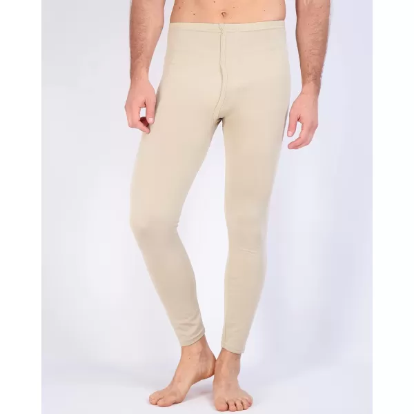 Real Essentials 3 Pack Mens Thermal Underwear Base Layer Fleece Lined Pants with Fly  Long John BottomBig amp TallStandard Set H