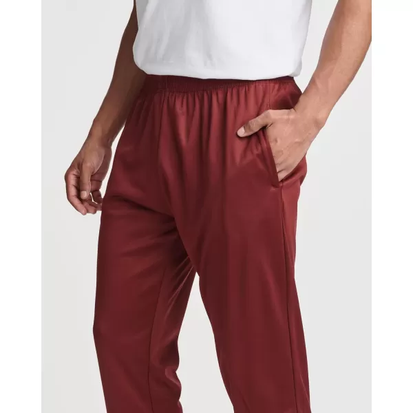 Real Essentials 3 Pack Mens Tricot Active Athletic Casual Jogger Fleece Lined Sweatpants Pockets Available in Big amp TallJogger Set H