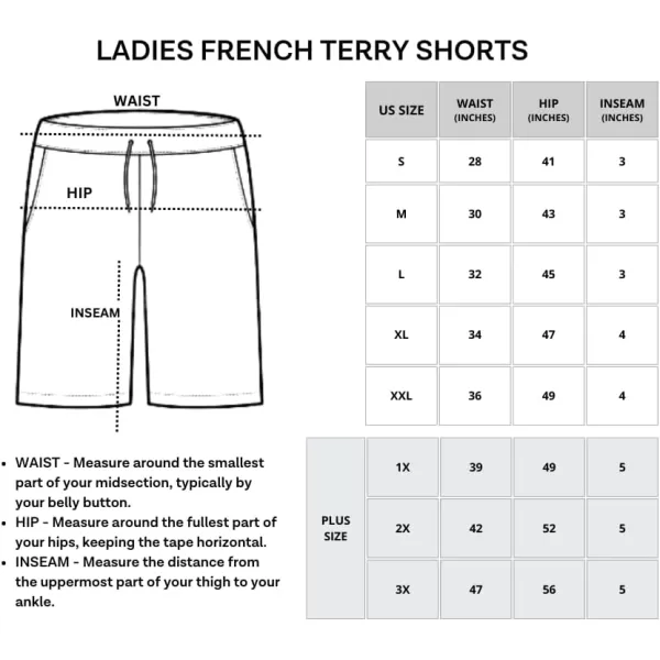 Real Essentials 3 Pack Womens Cotton French Terry 9 Bermuda Short PocketsCasual Lounge Athletic Available in PlusBermuda 9  Inch Inseam 9 Inch Set 2
