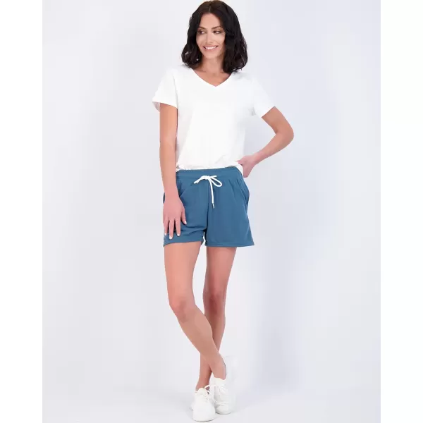 Real Essentials 3 Pack Womens Cotton French Terry 9 Bermuda Short PocketsCasual Lounge Athletic Available in PlusStandard 3 Inch Inseam Set 3