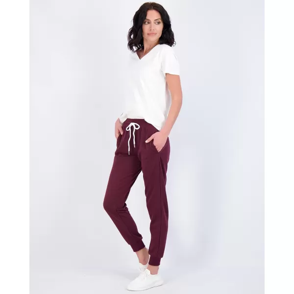 Real Essentials 3 Pack Womens Cotton French Terry Lounge Joggers  Athletic Sweatpants with Pockets Available in PlusPlus Size Set 2