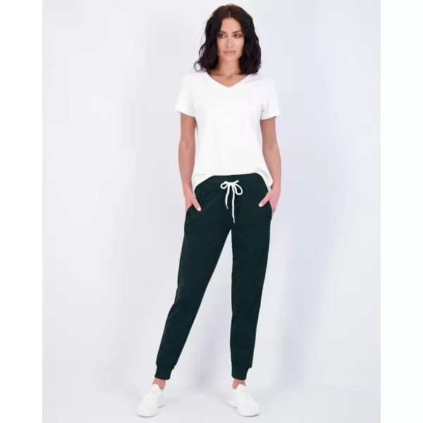 Real Essentials 3 Pack Womens Cotton French Terry Lounge Joggers  Athletic Sweatpants with Pockets Available in PlusPlus Size Set 5