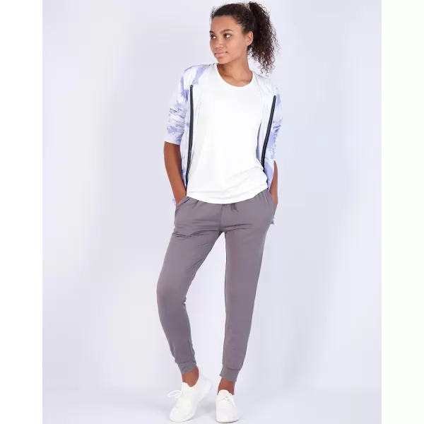 Real Essentials 3 Pack Womens DryFit Active Soft Lightweight Lounge Jogger Pants with Pockets Available in Plus SizeSet 3