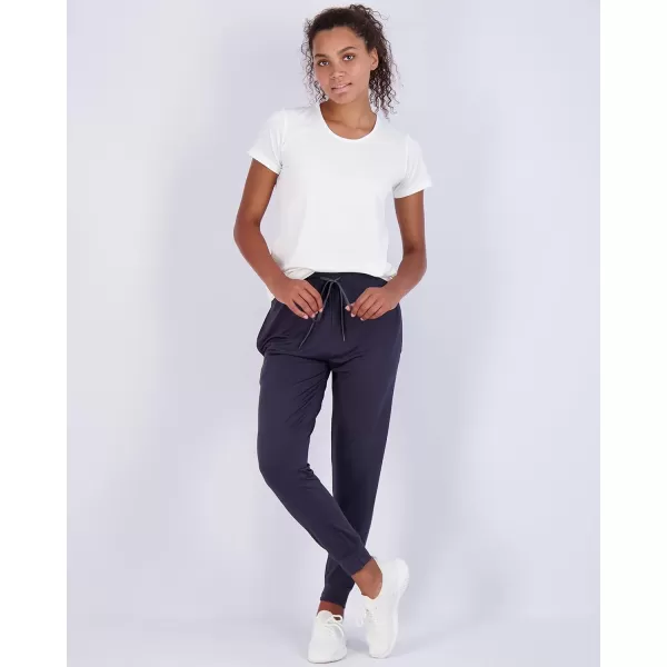 Real Essentials 3 Pack Womens DryFit Active Soft Lightweight Lounge Jogger Pants with Pockets Available in Plus SizeSet 4