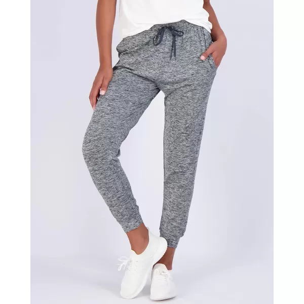 Real Essentials 3 Pack Womens DryFit Active Soft Lightweight Lounge Jogger Pants with Pockets Available in Plus SizeSet 5