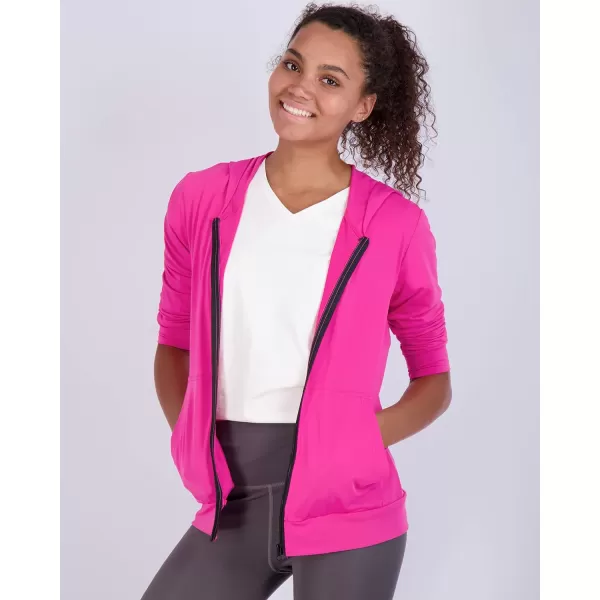 Real Essentials 3 Pack Womens DryFit Long Sleeve Quarter Zip  Full Zip Up Hoodie Workout Jacket Available in PlusSet 4
