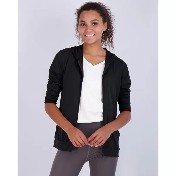 Real Essentials 3 Pack Womens DryFit Long Sleeve Quarter Zip  Full Zip Up Hoodie Workout Jacket Available in PlusSet 4