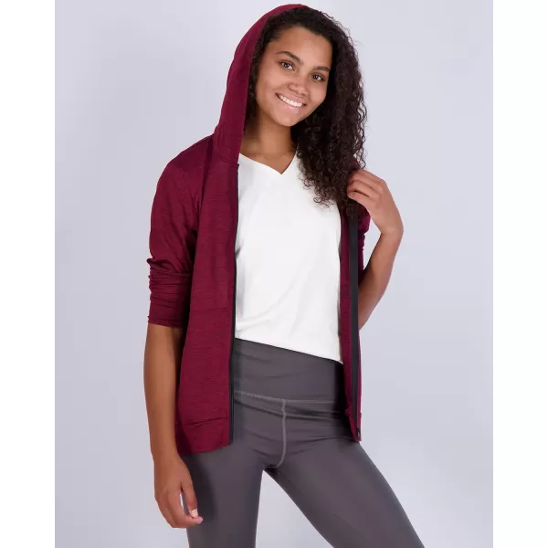 Real Essentials 3 Pack Womens DryFit Long Sleeve Quarter Zip amp Full Zip Up Hoodie Workout Jacket Available in PlusHooded Sweatshirt Set 6