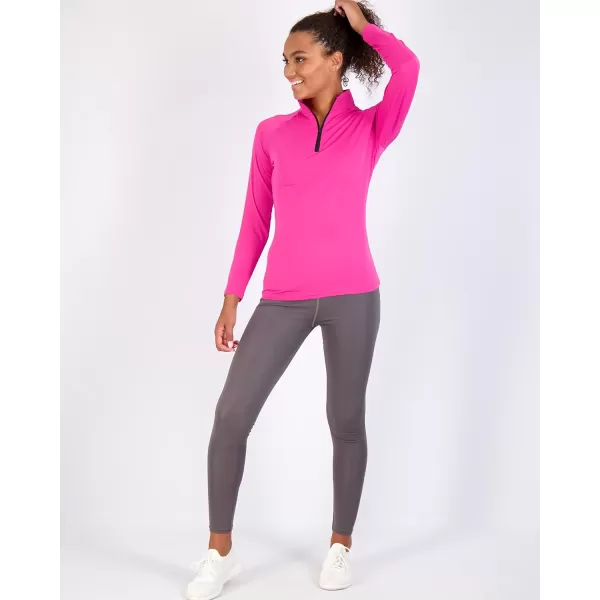 Real Essentials 3 Pack Womens DryFit Long Sleeve Quarter Zip amp Full Zip Up Hoodie Workout Jacket Available in PlusQuarter Zip Quarter Zip Set 11