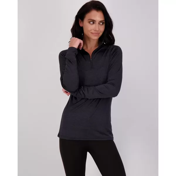 Real Essentials 3 Pack Womens DryFit Long Sleeve Quarter Zip amp Full Zip Up Hoodie Workout Jacket Available in PlusQuarter Zip Quarter Zip Set 5