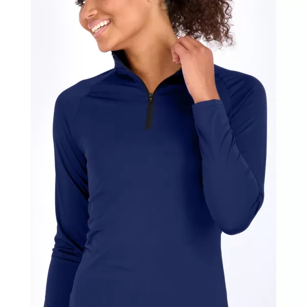 Real Essentials 3 Pack Womens DryFit Long Sleeve Quarter Zip amp Full Zip Up Hoodie Workout Jacket Available in PlusQuarter Zip Quarter Zip Set 9