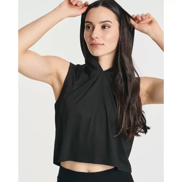 Real Essentials 3 Pack Womens DryFit Sleeveless Cropped Tank Top Hoodie  Athletic Crop Sweatshirt Available in PlusSet 1
