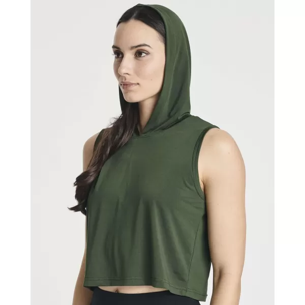 Real Essentials 3 Pack Womens DryFit Sleeveless Cropped Tank Top Hoodie  Athletic Crop Sweatshirt Available in PlusSet 2