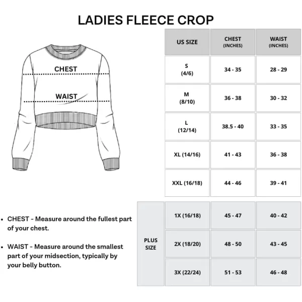 Real Essentials 3 Pack Womens Fleece Cropped Sweatshirt  Long Sleeve Crew Neck Crop Top Available in Plus SizeStandard Set 4