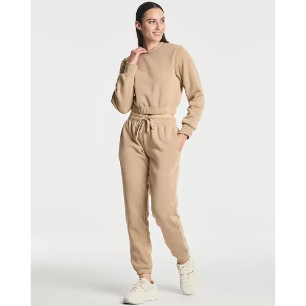 Real Essentials 3 Pack Womens Fleece Jogger Sweatpants Available in Plus SizeStandard Set 9