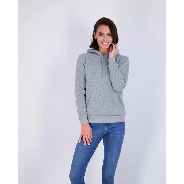 Real Essentials 3 Pack Womens Fleece LongSleeve Pullover Hoodie Active Sweatshirt Kangaroo Pocket  Available In PlusHooded Sweatshirt Set 3
