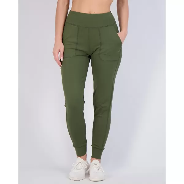 Real Essentials 3 Pack Womens Joggers with Pockets  High Waist Workout Yoga Tapered Sweatpants Lounge Available in PlusPlusSize Set 2