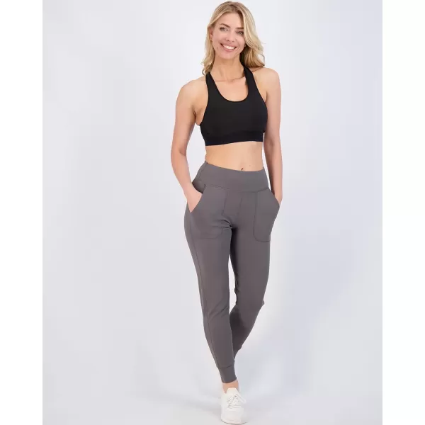 Real Essentials 3 Pack Womens Joggers with Pockets  High Waist Workout Yoga Tapered Sweatpants Lounge Available in PlusStandard Set 1