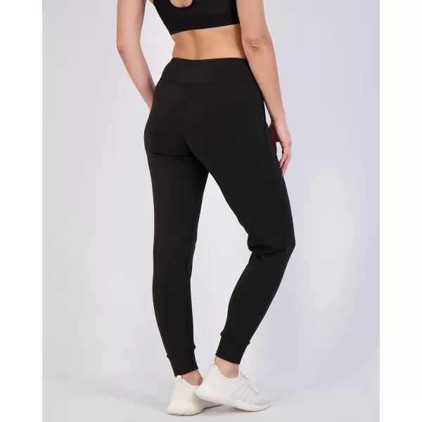 Real Essentials 3 Pack Womens Joggers with Pockets  High Waist Workout Yoga Tapered Sweatpants Lounge Available in PlusStandard Set 3