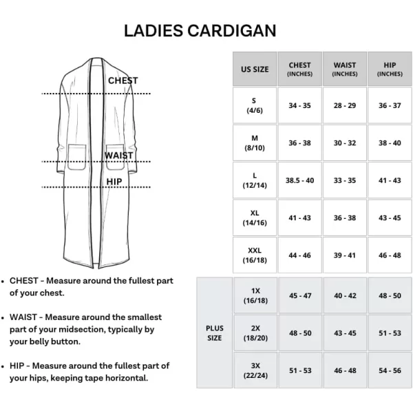 Real Essentials 3 Pack Womens Long Sleeve OpenFront Cardigan with Pockets Available in Plus SizeStandard Set 2