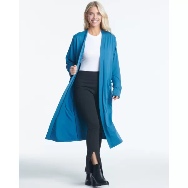 Real Essentials 3 Pack Womens Long Sleeve OpenFront Cardigan with Pockets Available in Plus SizeStandard Set 6