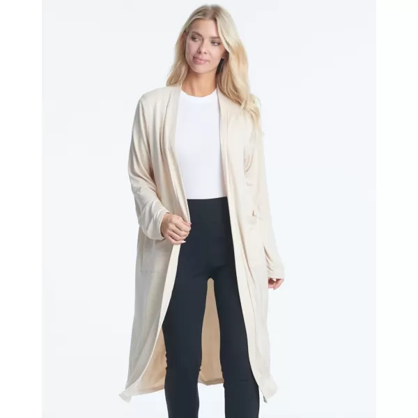 Real Essentials 3 Pack Womens Long Sleeve OpenFront Cardigan with Pockets Available in Plus Sizeplussize Set 4