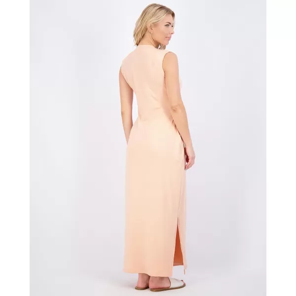 Real Essentials 3 Pack Womens Long Tank Maxi TShirt Summer Casual Dress with Pockets Available in Plus SizeSet 8