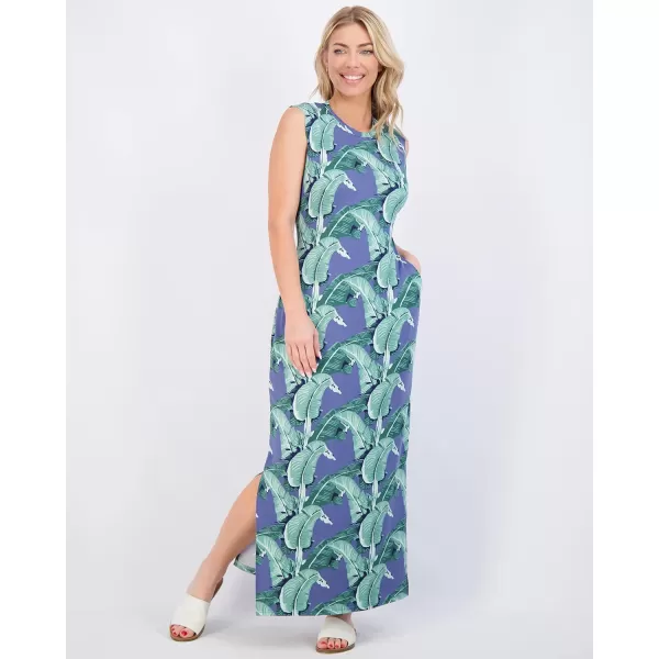 Real Essentials 3 Pack Womens Long Tank Maxi TShirt Summer Casual Dress with Pockets Available in Plus SizeSet 8