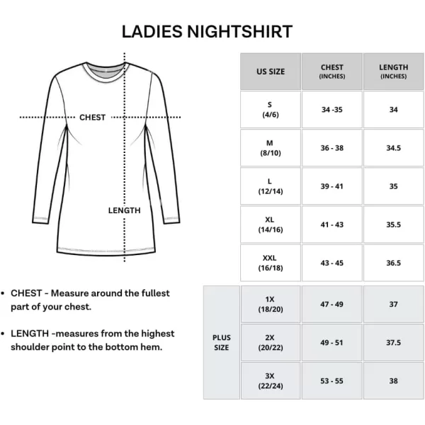 Real Essentials 3 Pack Womens Nightshirt Long Sleeve UltraSoft Print Nightgown Sleep Dress Available In Plus SizeSet 6