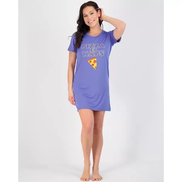 Real Essentials 3 Pack Womens Printed Nightshirt Short Sleeve UltraSoft Nightgown Sleep Dress Available In Plus SizePlus Size Set 10