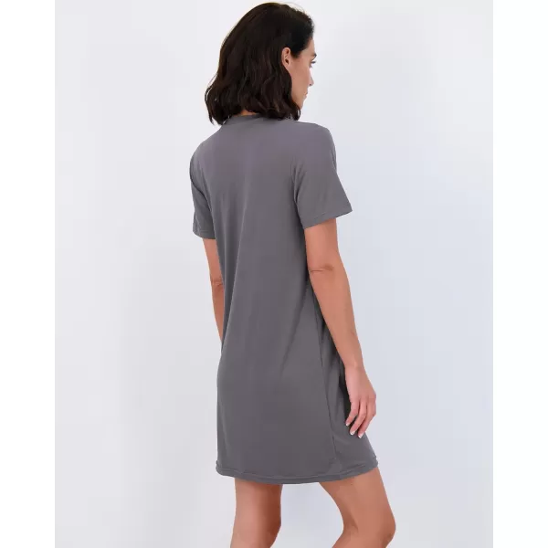 Real Essentials 3 Pack Womens Printed Nightshirt Short Sleeve UltraSoft Nightgown Sleep Dress Available In Plus SizePlus Size Set 12