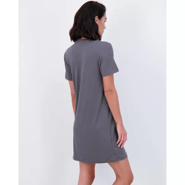 Real Essentials 3 Pack Womens Printed Nightshirt Short Sleeve UltraSoft Nightgown Sleep Dress Available In Plus SizeStandard Set 6