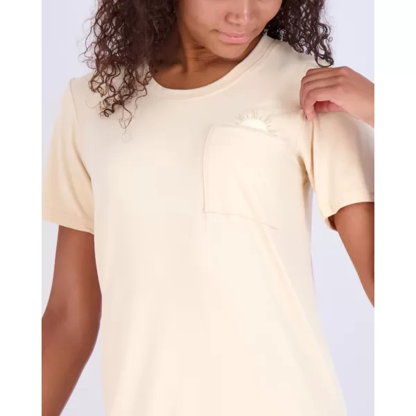 Real Essentials 3 Pack Womens Printed Nightshirt Short Sleeve UltraSoft Nightgown Sleep Dress Available In Plus SizeStandard Set 7